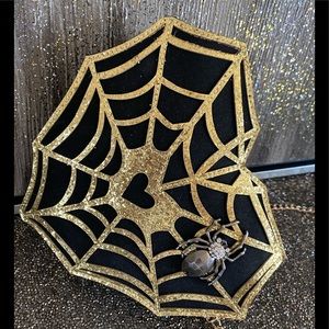 Betsey Johnson heart spider web Cross body bag